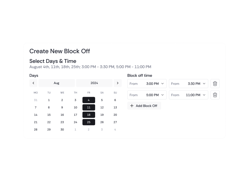 Scheduling